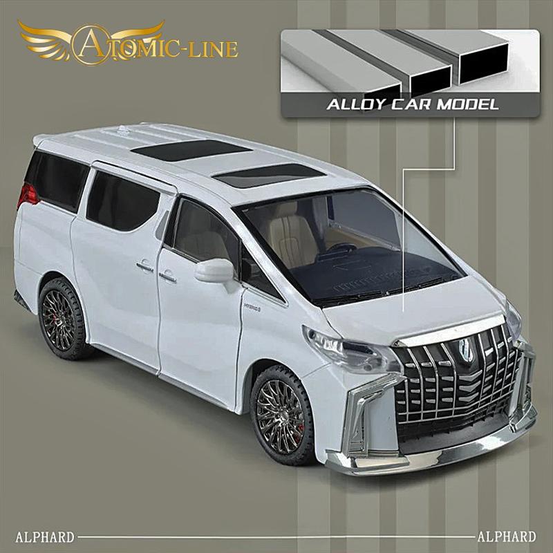 トヨタ（TOYOTA） アルファード 1/24 ミニカー 全2色 ライト点灯