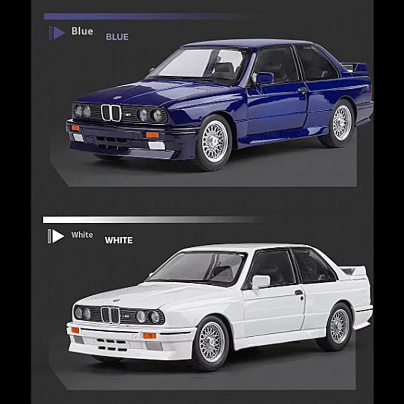 BMW BMW M3 E30 クーペ 1/24 ミニカー 全4色 ライト点灯 エンジン