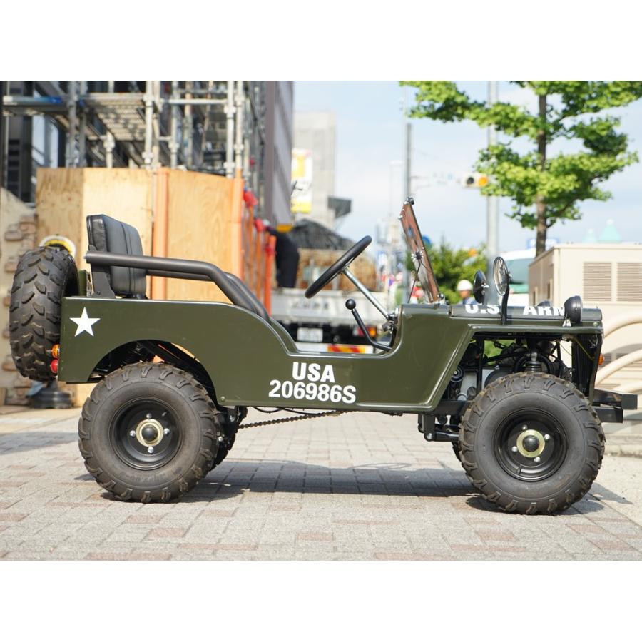 ミニジープ ブラックホイール付 登録簡単公道走行可JEEP-N-Kキット商品