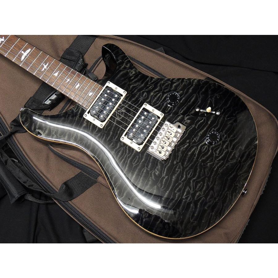 PRS SE Custom 24 GB Grey Black Q キルテッドメイプル グレイブラック