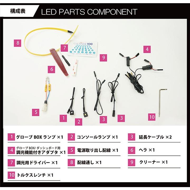 日産 リーフ（型式：ZE1）調光機能！8色選択！ダッシュボード