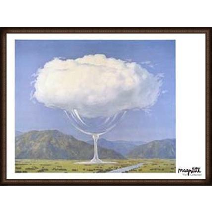 ポスター アート 心の琴線（ルネ マグリット） 額装品 ウッドハイ