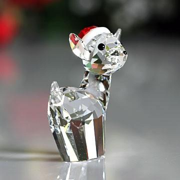 SWAROVSKI（スワロフスキー） 置物（Swarovski） クリスマス 雌ジカと