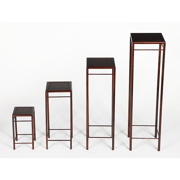 盆栽飾り卓 盆栽飾り台 「正方高卓4点セット」 お得なセット販売 盆栽