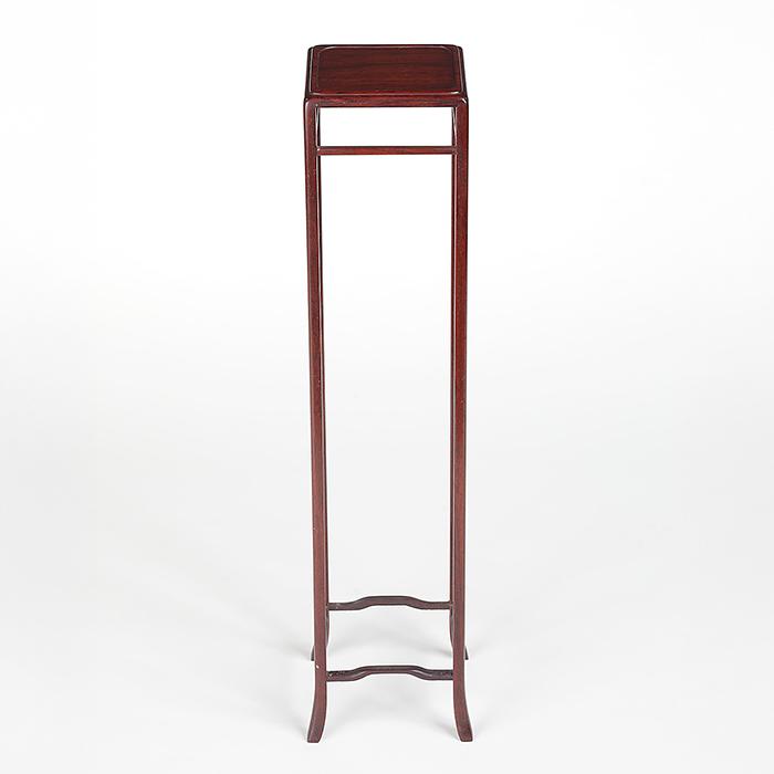 盆栽飾り卓 花梨正方高卓 盆栽飾り台 懸崖卓 小卓 小品盆栽 ミニ盆栽