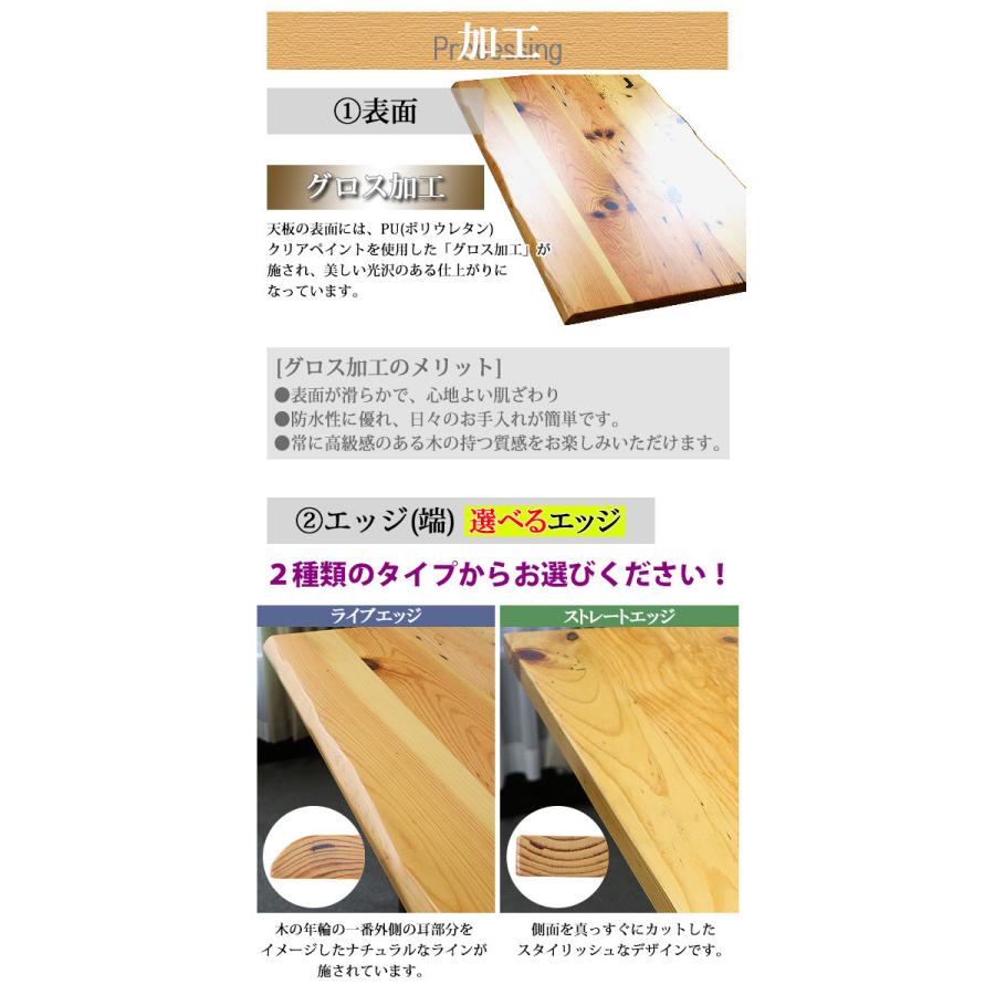 天板 デスク テーブル 天板のみ パイン材 W1800×D800×H30mm パイン