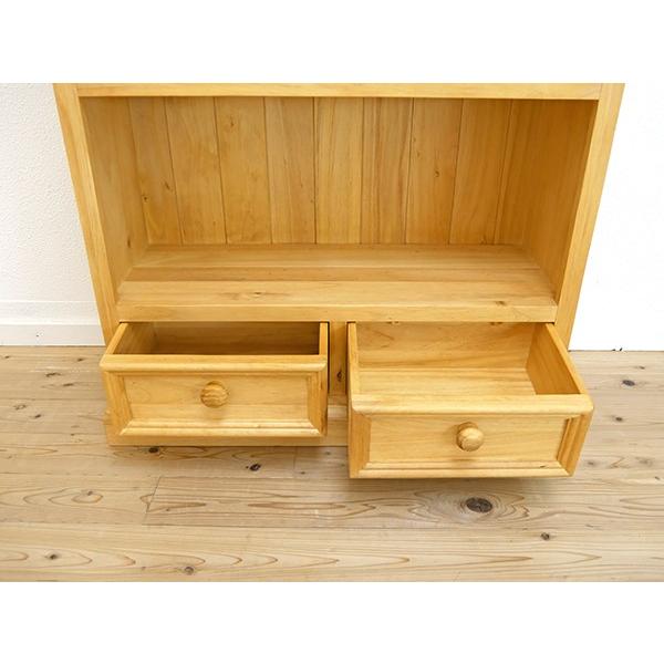 ナチュラルカントリー オープンシェルフ 雑貨 服 展示棚 パインブック