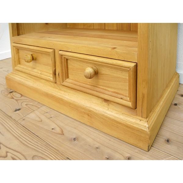 ナチュラルカントリー オープンシェルフ 雑貨 服 展示棚 パインブック