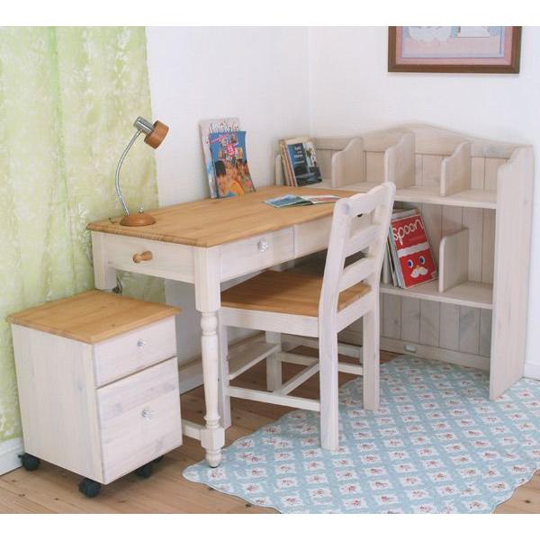 フレンチカントリー 学習デスク ファイルチェスト F2+ 学習チェア85