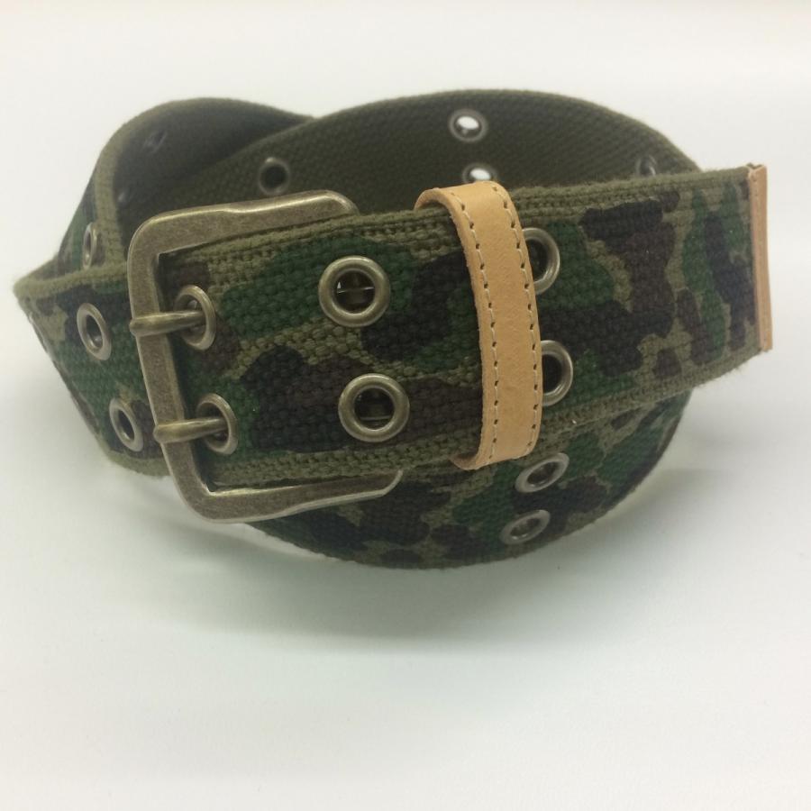Mサイズ ベルト メンズ GI ガチャベルト 40ミリ幅 迷彩柄 ミリタリー