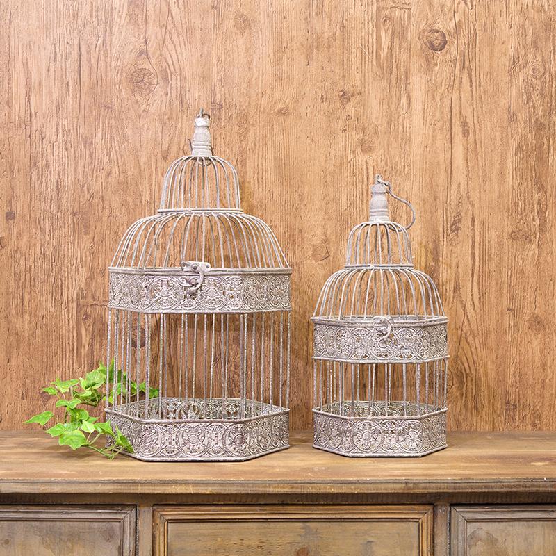 鳥かご ガーデニング 園芸 アンティーク調 2個セット フローリスト