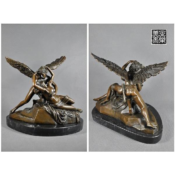 ブロンズ像 アモルの接吻で蘇るプシュケ アントニオ・カノーヴァ作