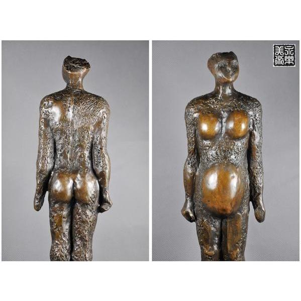 送料無料抽象ブロンズ像妊婦ピカソ41cm大名作 インテリア家具 置物