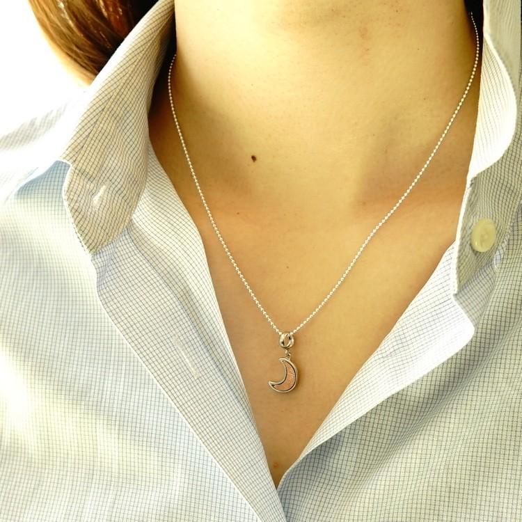 天然石 ペンダント SV925 ギベオン隕石 隕石 月 宇宙 幸運 開運