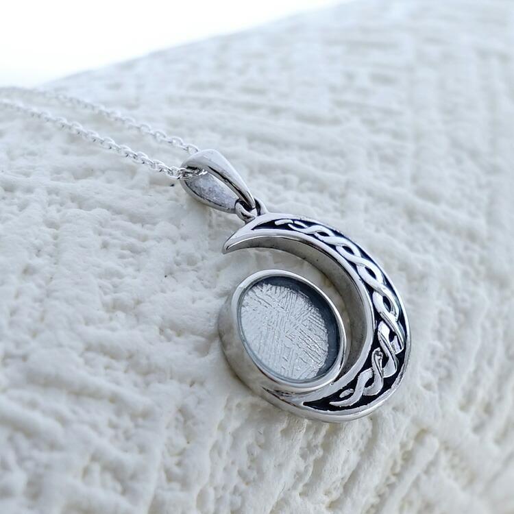 天然石 ペンダント SV925 月 ムーン 太陽 ギベオン隕石 隕石 惑星 宇宙