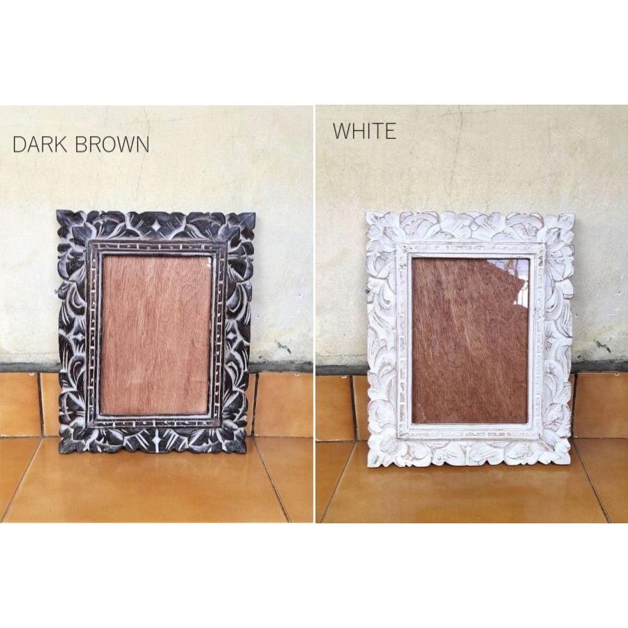 フォトフレーム 壁掛け 木製 おしゃれ 木彫り レリーフ ハンドメイド