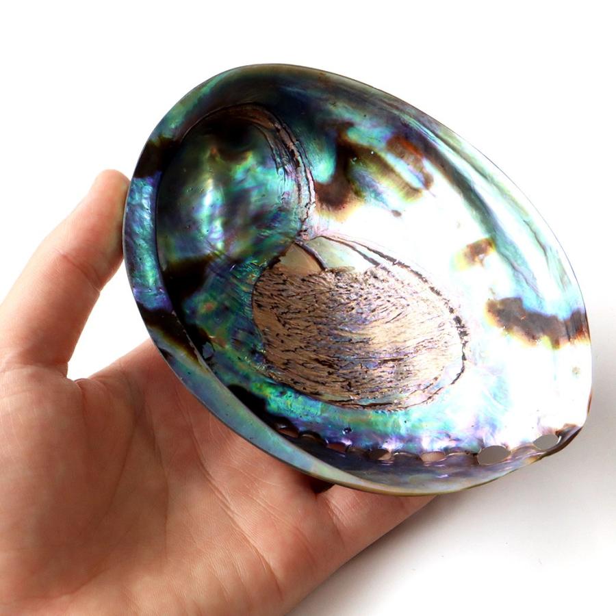 GOLD STONE アバロンシェル ホワイトセージの浄化皿 パウアシェル 貝殻