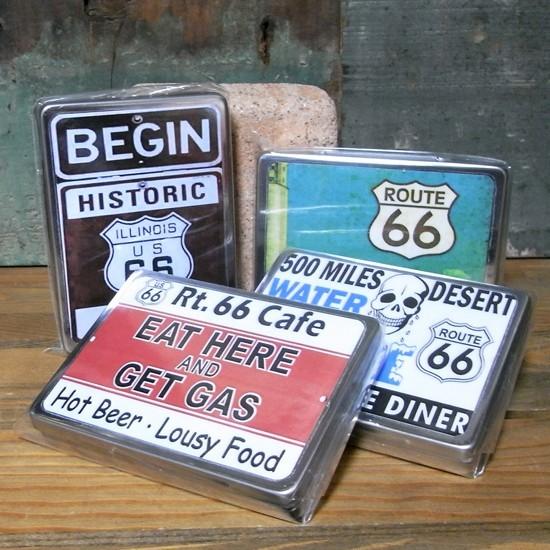 ルート66 マルチフリー缶 アメリカン ステンレスケース 収納 小物入れ