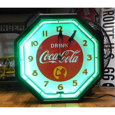 Coca Cola（コカコーラ） ネオンクロック ネオン管 インテリア