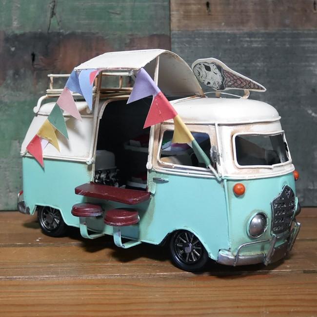 キッチンバスカフェ 自動車 インテリア ワーゲンバス タイプ ブリキの