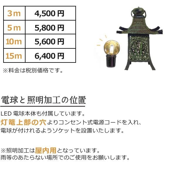 灯篭 吊灯篭 六角格子 高岡銅器 吊り灯篭 灯籠 燈籠 照明加工 LED