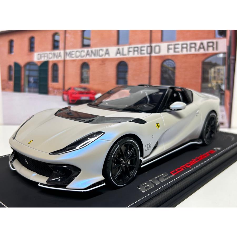 B.B.R BBR 1/18 Ferrari 812 Competizione A Matt White Onda Marina