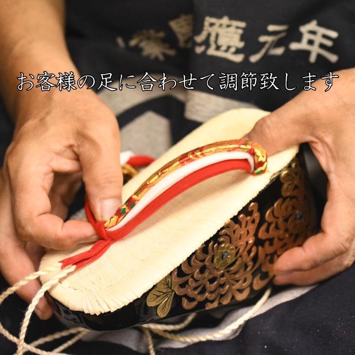 ぽっくり おぼこ 七五三 7歳用 金蒔絵 南部表付きぽっくり : 丸屋履物