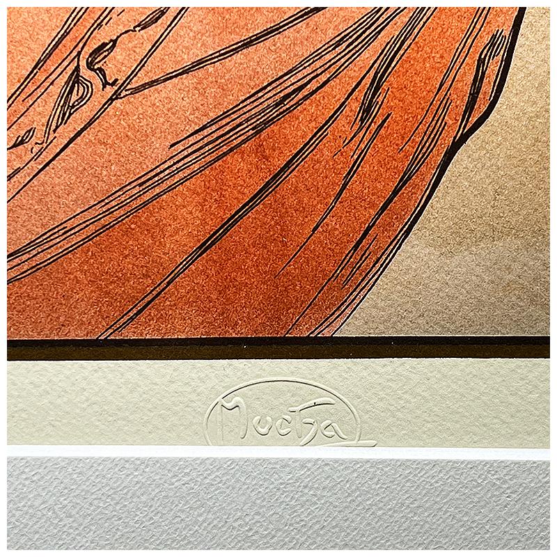 ミュシャ【芸術シリーズ〜絵画】300部限定／リトグラフ／新品額装