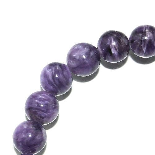 チャロアイト ブレスレット 8mm 17cm レディースM 天然石