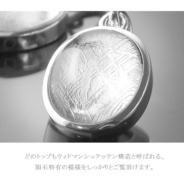 隕石 ギベオン メテオライト シルバー ペンダントトップ オーバル
