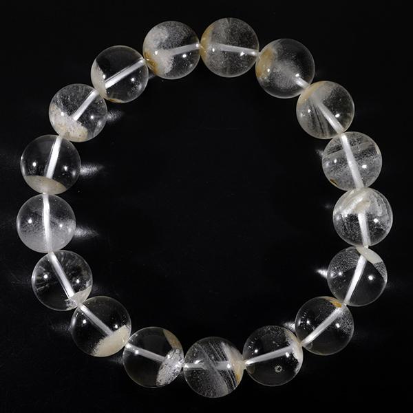 ガーデンクォーツ ブレスレット ホワイト 12mm 18.5cm 天然石