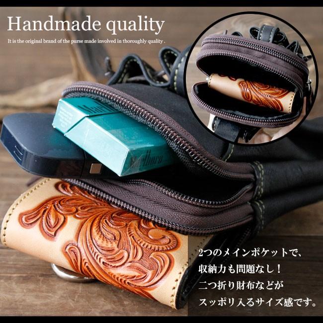 DAYSART（デイズアート） ベルトポーチ メンズ 本革 スマホポーチ