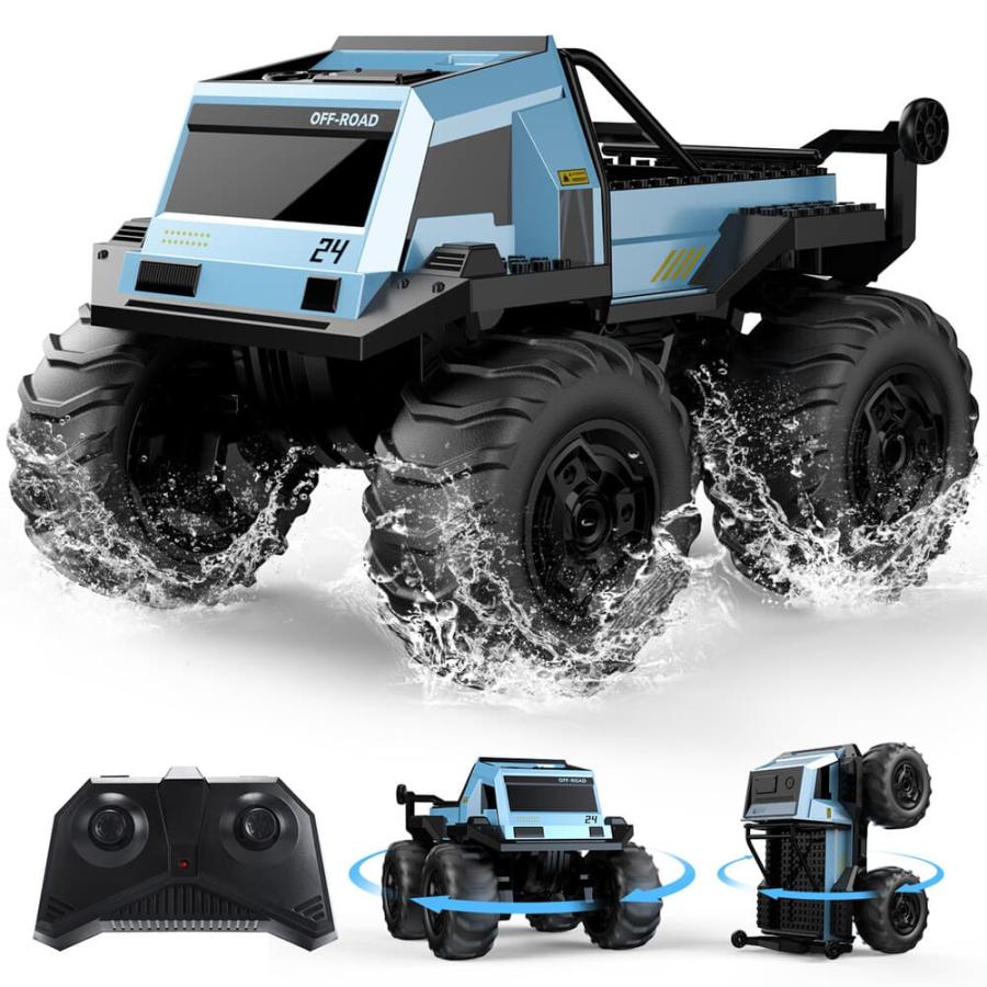 DEERC ラジコン 水陸両用 ラジコンカー 子供向け オフロード 車