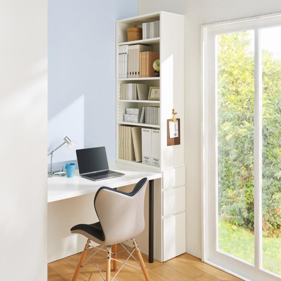 dinos（ディノス） ≪高さ210cm≫ デスクサイド収納ラック 幅30奥行