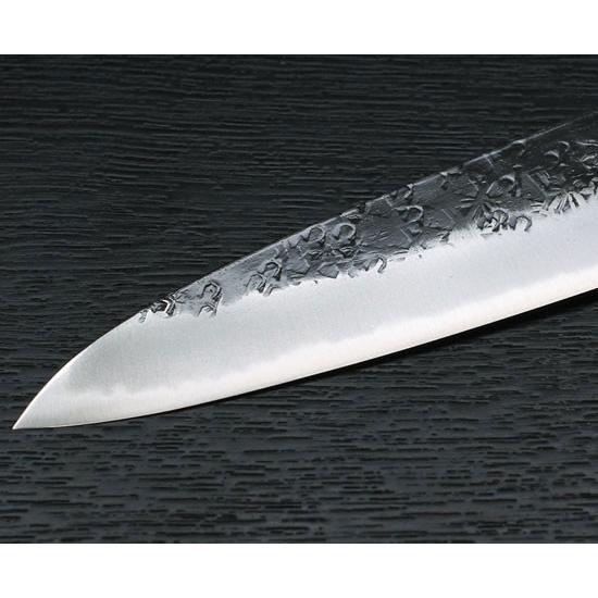 包丁 越前打刃物 本鍛造黒打牛刀包丁 青紙スーパー鋼 刃渡り180mm