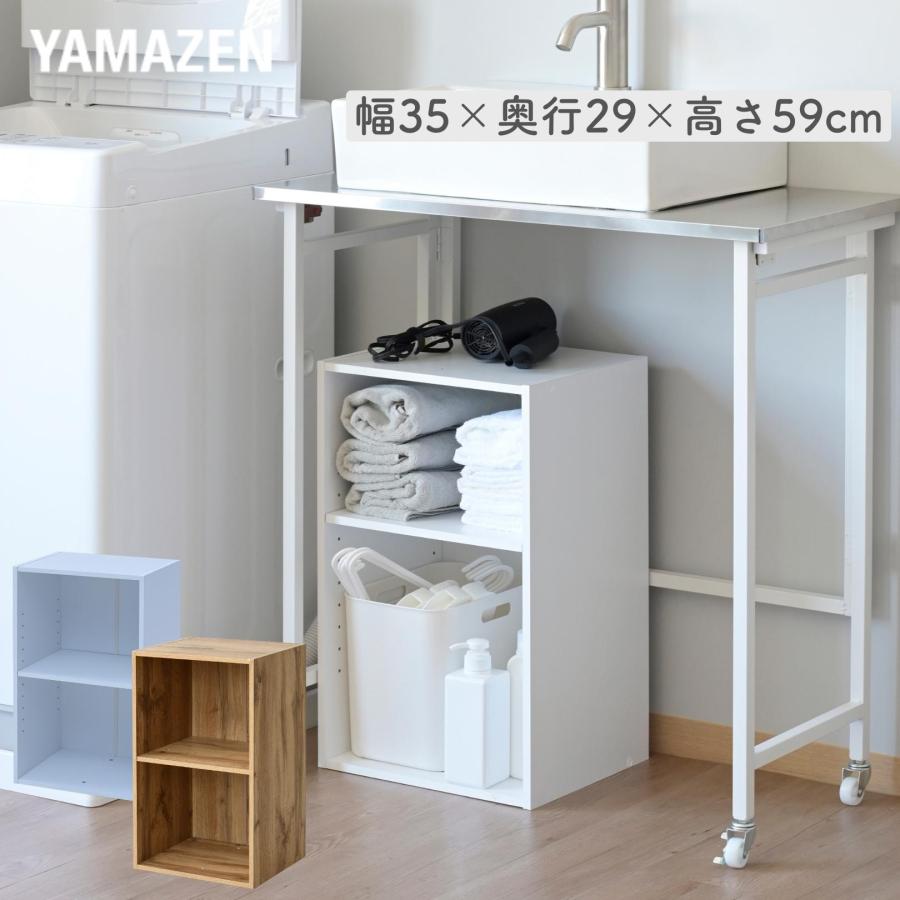 山善（YAMAZEN） カラーボックス 2段 スリム 隙間収納 幅35 奥行き29