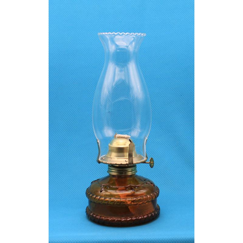 7分芯スタンドランプ アンバー油壺 S67620 灯油ランプ : 江戸川屋