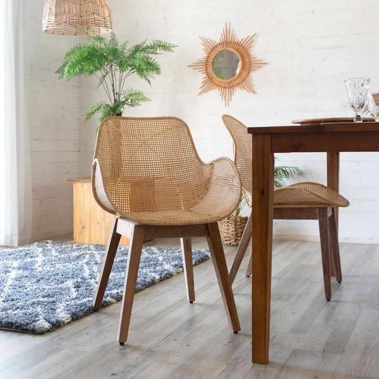 チェア ラタンチェアー ラタンチェア ダイニングチェア イス ラタン 籐