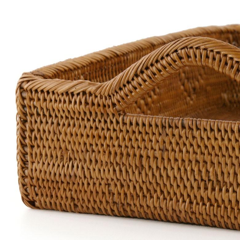 お盆 トレイ 取っ手つき トレー バスケット 小物入れ 収納 かご 御茶