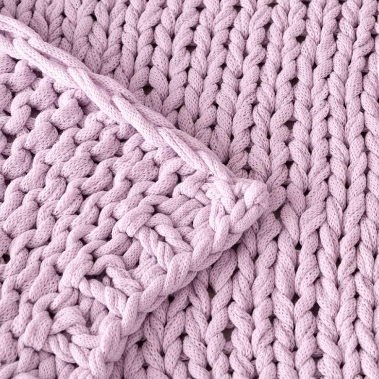 ブランケット 膝掛け ひざ掛け 約140×200cm 大判 ラベンダーピンク