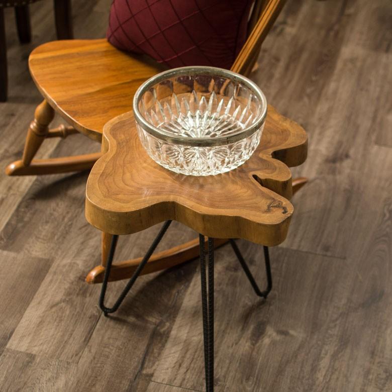 サイドテーブル テーブル 天然木 切株 木目 ヴィンテージ ミニテーブル