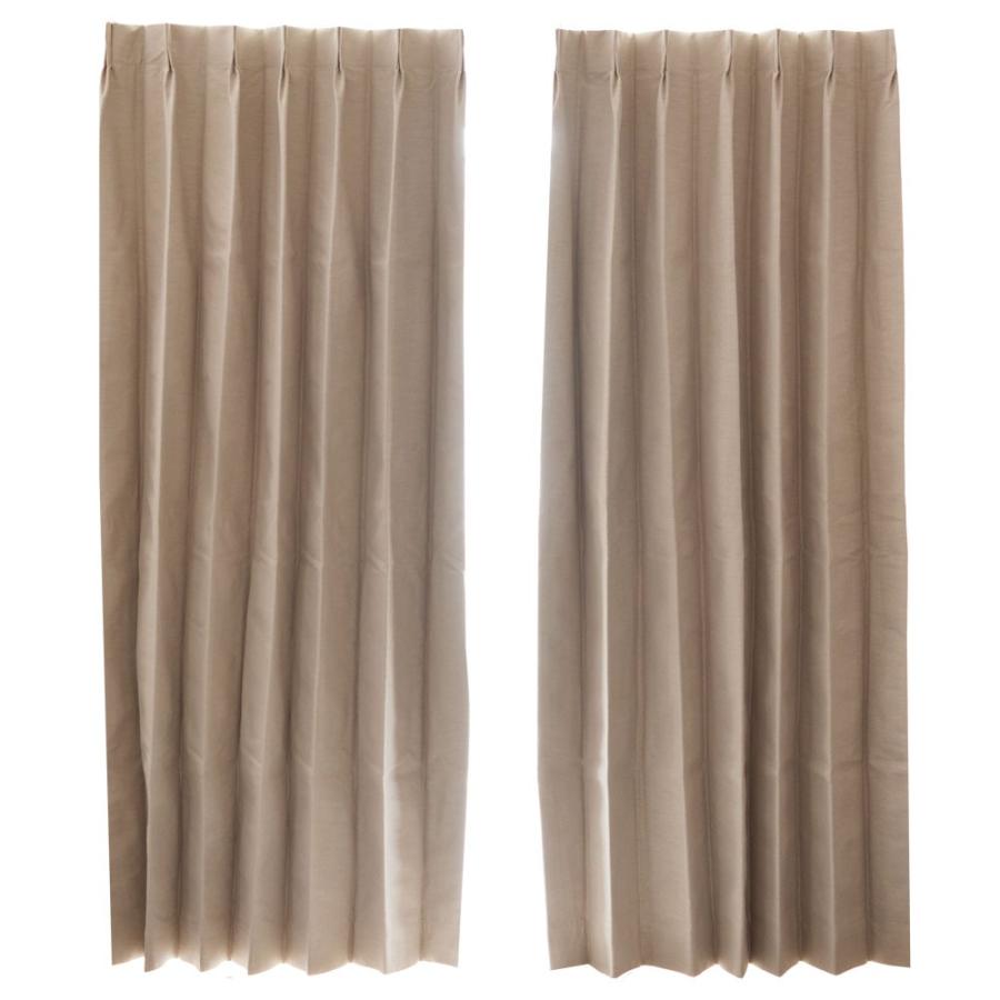 カーテン 遮光1級 無地 2枚組 遮音 幅100×丈200cm 2枚セット 形状記憶