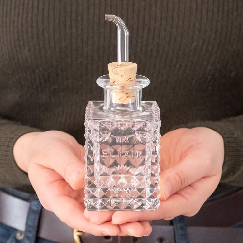 ボトル オイルボトル ビネガーボトル ポアラー付き ガラス クリア