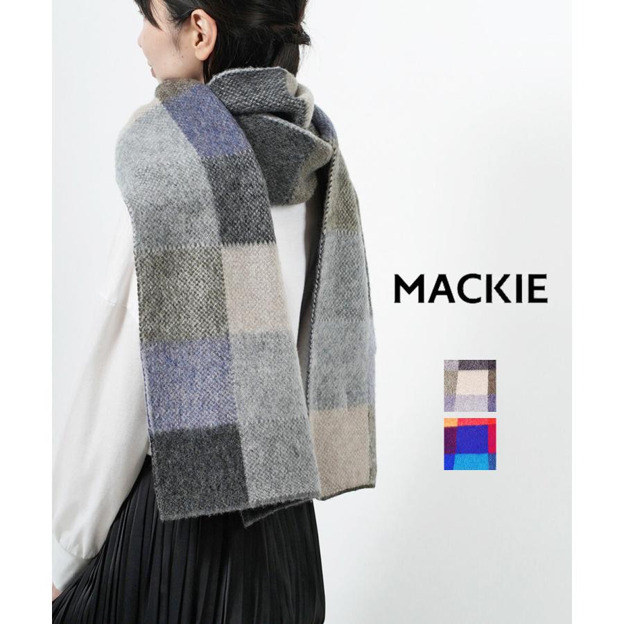 ROBERT MACKIE（ロバートマッキー） ブロックチェック マフラー