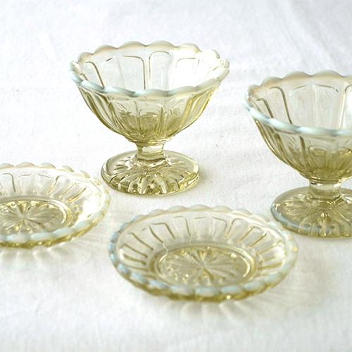 廣田硝子 ＼2/25はポイント10倍／ 廣田硝子 雪の花 アイス&トレー揃い