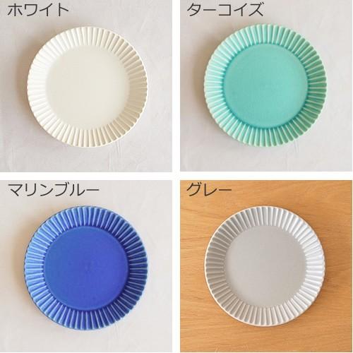 SAKUZAN ストライプ Stripe 丸皿 S 15.3cm プレート 作山窯 美濃焼