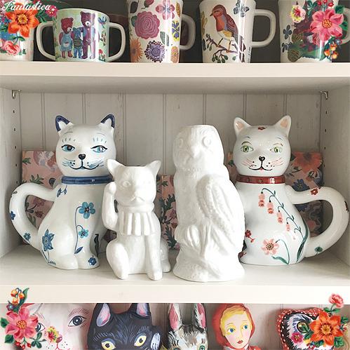 ナタリー・レテ ヴェイス・ビッグ・オウル フクロウの花瓶