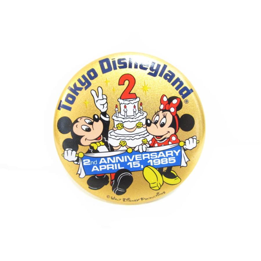 東京ディズニーランド 1周年記念 1984年 ミッキー&ドナルド 缶バッジ