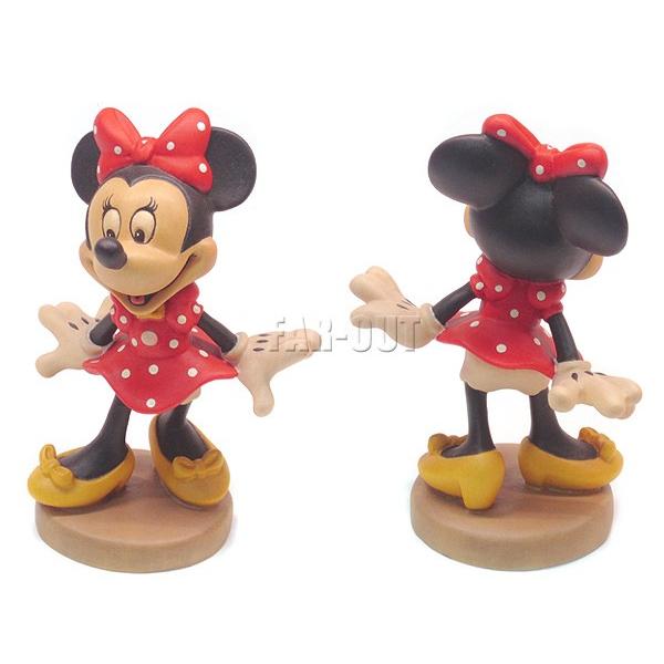 ミッキー&ミニー 木彫り 人形 ドール フィギュアリン 2点セット CONRAD