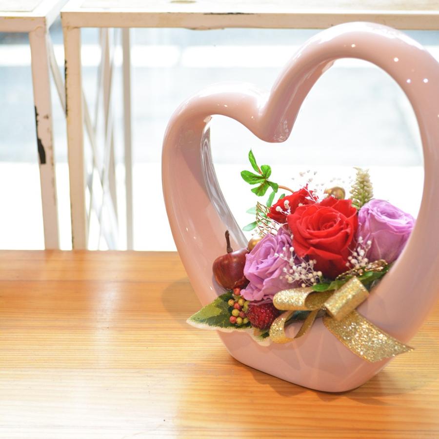 プリザーブドフラワー プレゼント 結婚祝い 花 ギフト ハート型